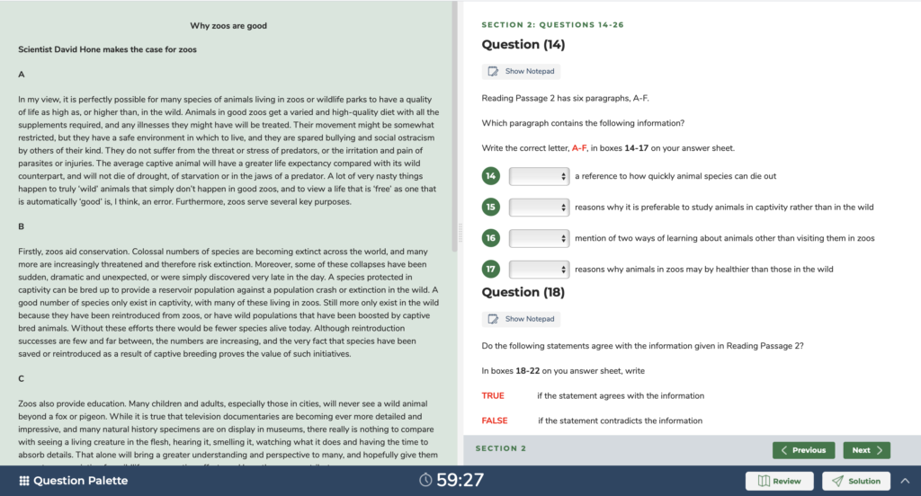 Reading Academic - Session 1 - Understand the format of IELTS Reading ...