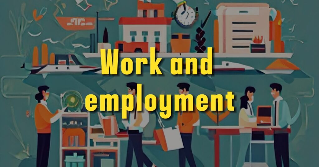 ielts vocabulary topic work and employment