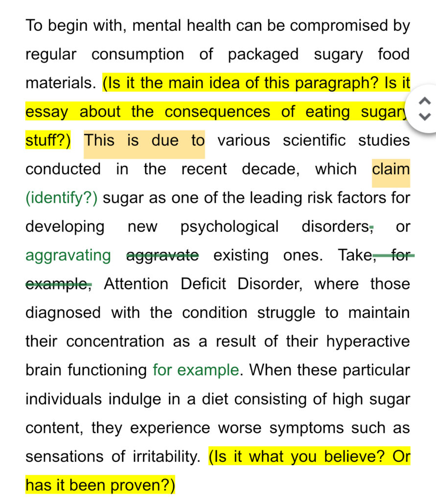 IELTS Writing Task 2 topic sugary products